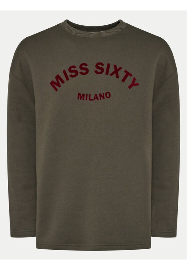 Miss Sixty Bluza 6L4TJ1740000 Khaki Relaxed Fit. Kolor: brązowy. Materiał: bawełna