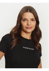 Guess Jeans T-Shirt W4YI01 J1314 Czarny Regular Fit. Kolor: czarny. Materiał: bawełna #4