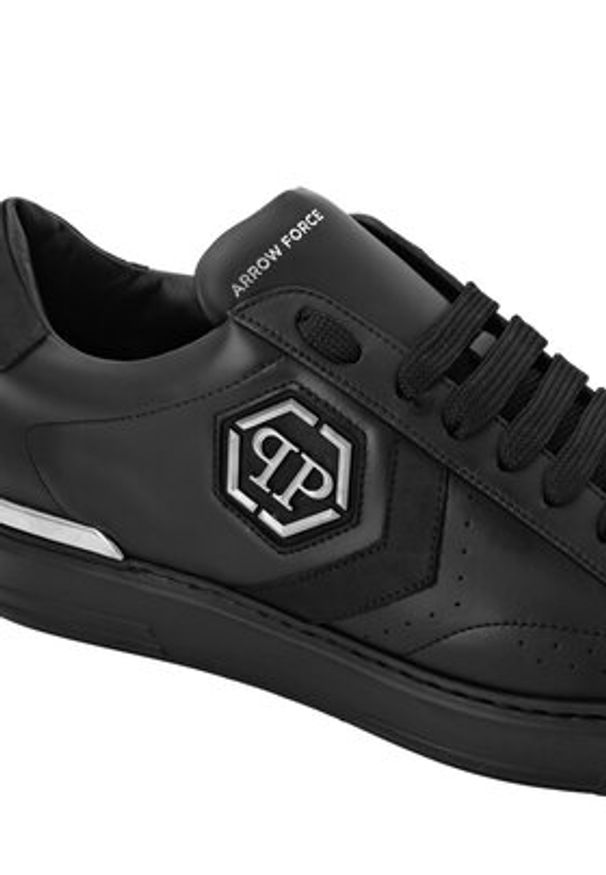 Philipp Plein - PHILIPP PLEIN Sneakersy Arrow Force FAES USC0818 PLE075N Czarny. Kolor: czarny. Materiał: skóra