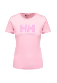 Helly Hansen - T-shirt HELLY HANSEN HH LOGO T-SHIRT. Kolor: różowy. Materiał: bawełna. Styl: klasyczny #1