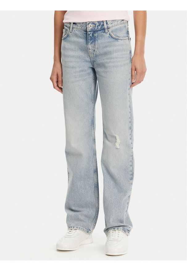 Hugo - HUGO Jeansy Getali_B 50537425 Niebieski Straight Fit. Kolor: niebieski