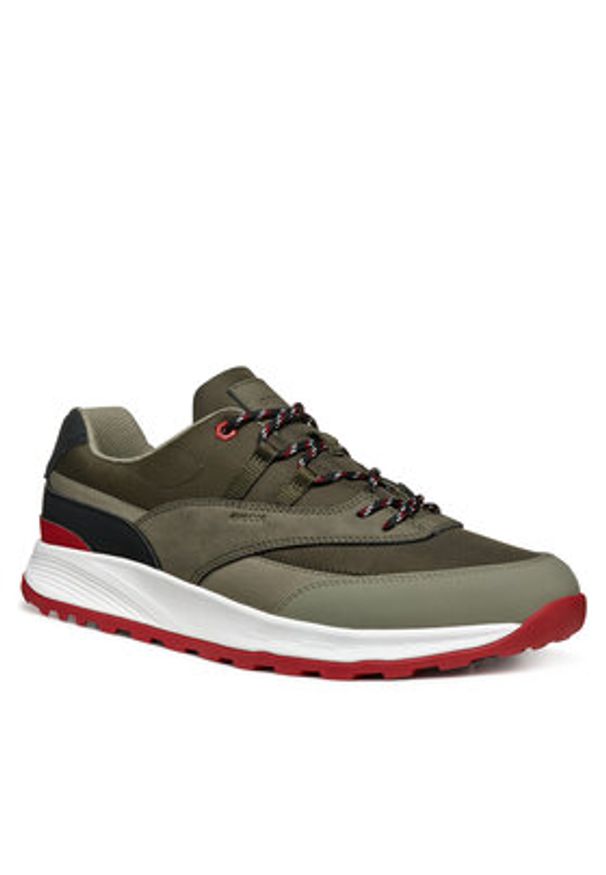 Geox Sneakersy U Terrestre U55EYA 011EK CA3F3 Khaki. Kolor: brązowy. Materiał: materiał