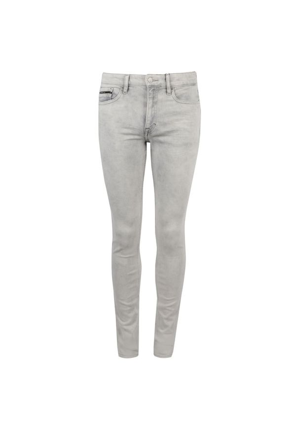 Calvin Klein Jeansy 'Skinny Narrow". Materiał: jeans. Wzór: aplikacja