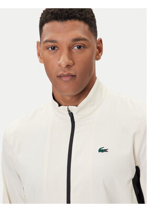 Lacoste Dres WH4764 Écru Regular Fit. Materiał: syntetyk