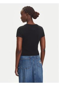 Tommy Jeans T-Shirt Heart DW0DW21390 Czarny Slim Fit. Kolor: czarny. Materiał: bawełna #3