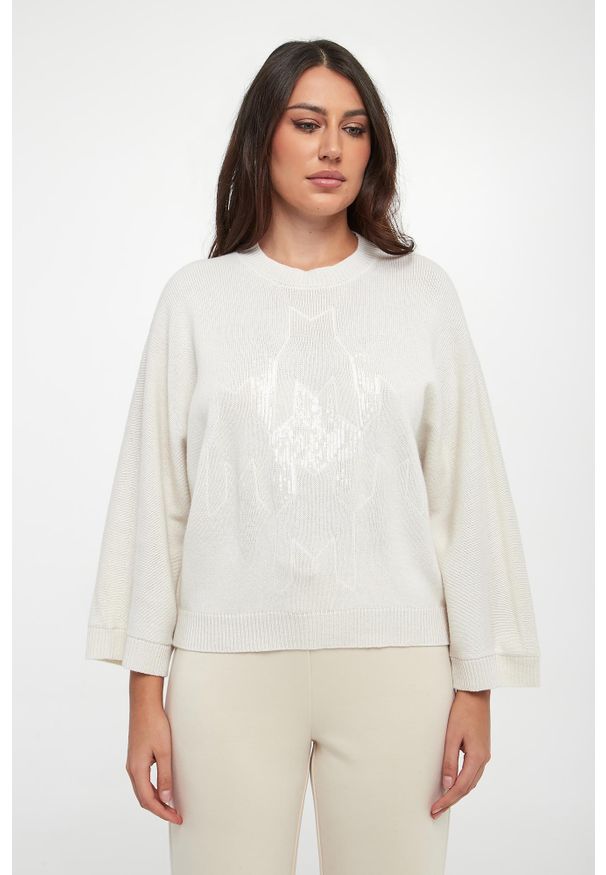 Sweter damski z jedwabiem i kaszmirem PESERICO. Materiał: jedwab, kaszmir