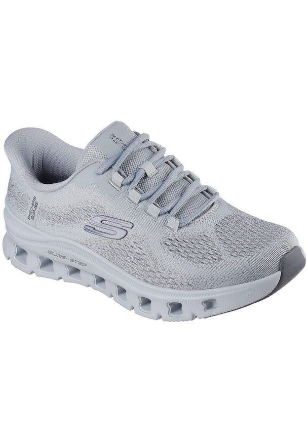 skechers - Adidasy Skechers Glide-step Pro - Elron, Mężczyźni. Kolor: szary. Materiał: materiał. Sport: fitness