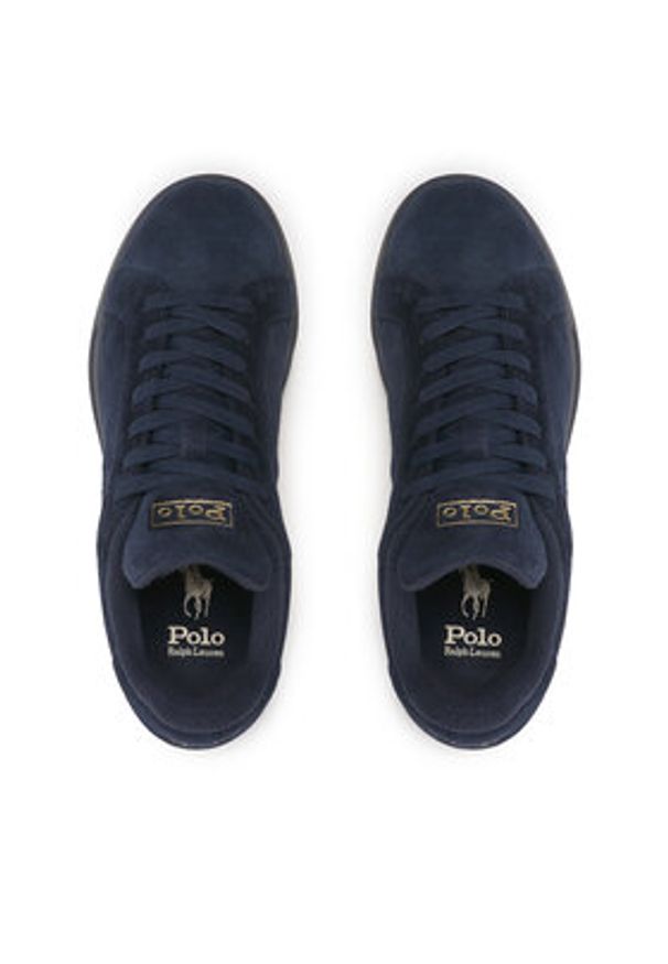 Polo Ralph Lauren Sneakersy Hrt Ct II 809877601002 Granatowy. Kolor: niebieski. Materiał: skóra, zamsz