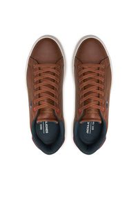 Jack & Jones - Jack&Jones Sneakersy Bale 12229695 Brązowy. Kolor: brązowy. Materiał: skóra