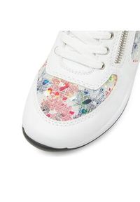 Rieker Sneakersy N1112-90 Biały. Kolor: biały. Materiał: skóra #4