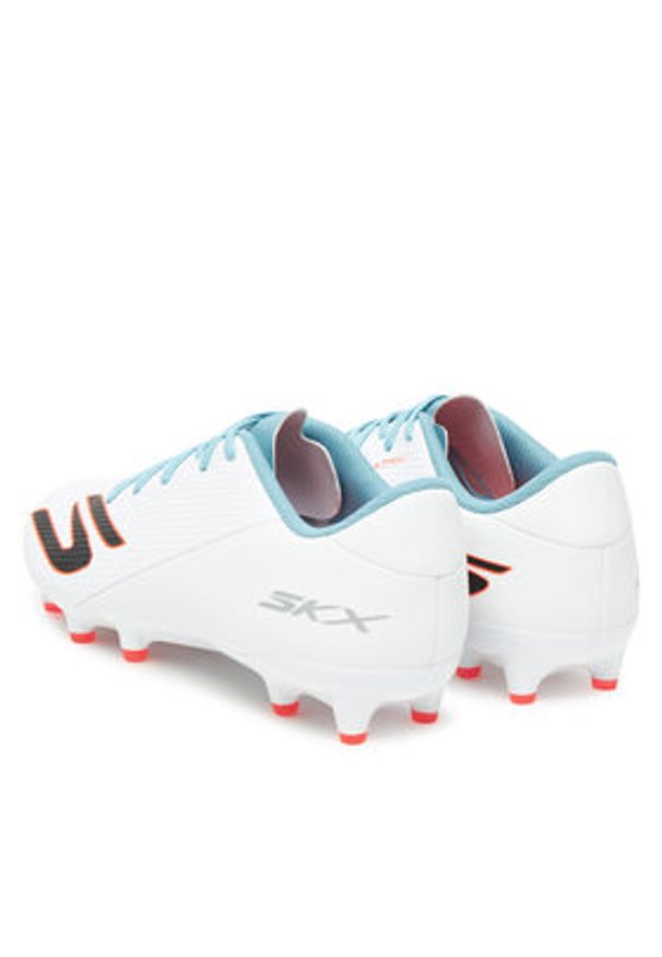 skechers - Skechers Buty do piłki nożnej Academy Ag 252120 WTQP Biały. Kolor: biały. Materiał: skóra