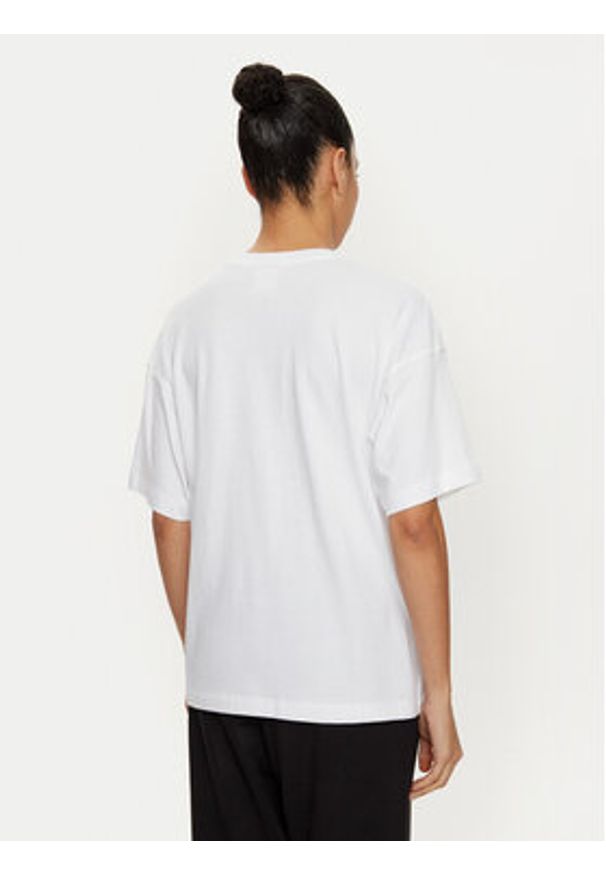 Champion T-Shirt 117473 Biały Loose Fit. Kolor: biały. Materiał: bawełna