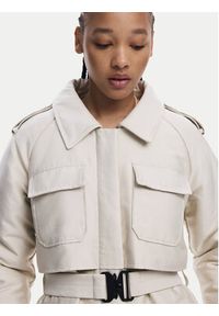 Desigual Kurtka przejściowa Empire 25WWEW58 Écru Regular Fit. Materiał: syntetyk #3