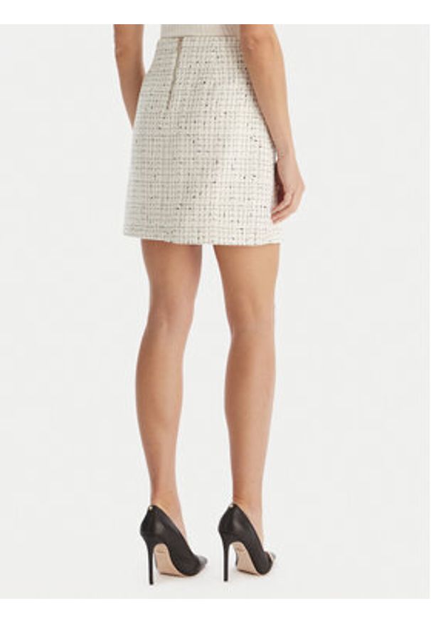 Morgan Spódnica mini 252-JGABY Beżowy Slim Fit. Kolor: beżowy. Materiał: syntetyk