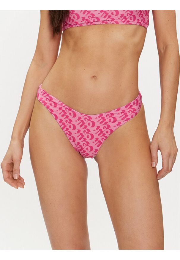 Hugo Dół od bikini Bonnie 50515320 Różowy. Kolor: różowy. Materiał: syntetyk