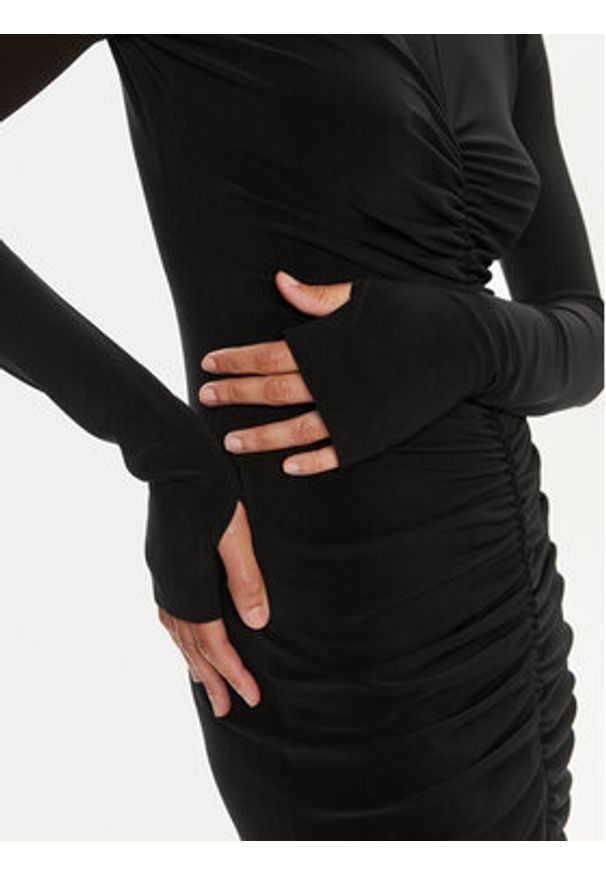 NORMA KAMALI Sukienka koktajlowa KK1243PLD25001 Czarny Slim Fit. Kolor: czarny. Materiał: syntetyk. Styl: wizytowy