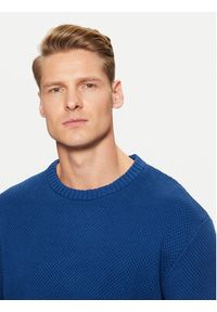 Selected Homme Sweter 16094552 Niebieski Relaxed Fit. Kolor: niebieski. Materiał: bawełna #8