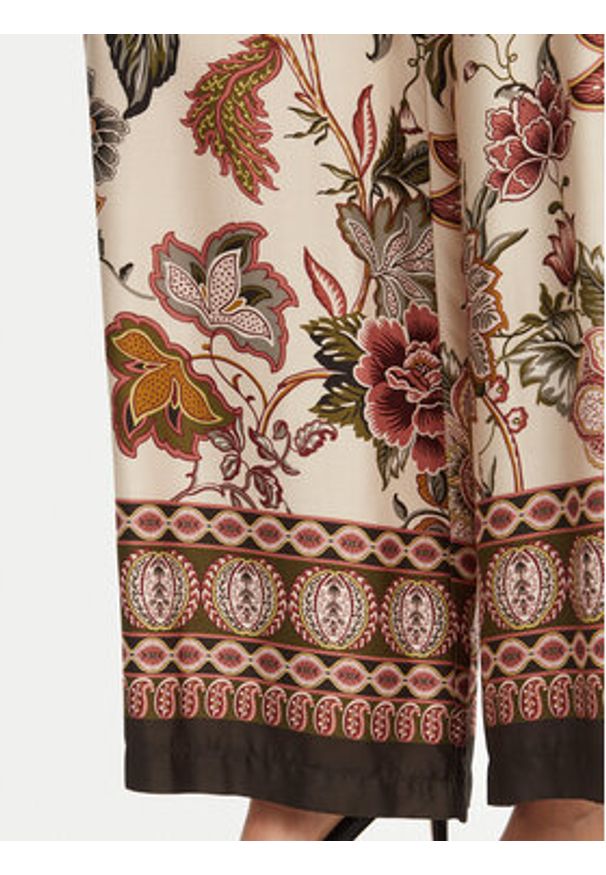 ViCOLO Spodnie palazzo TD0829 Beżowy Wide Leg. Kolor: beżowy. Materiał: syntetyk