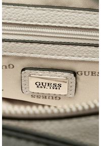 Guess - GUESS Biała torebka damska Meridian II. Kolor: beżowy. Materiał: skórzane. Styl: elegancki, casual