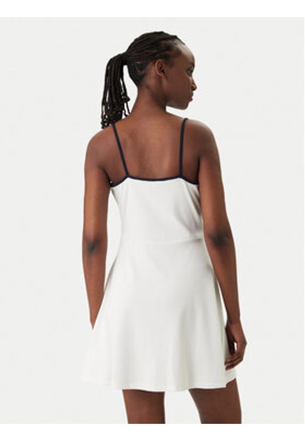 Tommy Jeans Sukienka codzienna DW0DW22335 Biały Slim Fit. Okazja: na co dzień. Kolor: biały. Materiał: bawełna. Typ sukienki: proste. Styl: casual