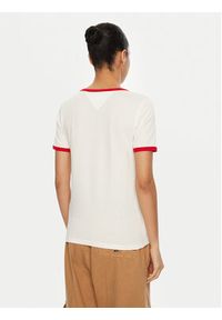 Tommy Jeans T-Shirt DW0DW19449 Biały Relaxed Fit. Kolor: biały. Materiał: bawełna #4