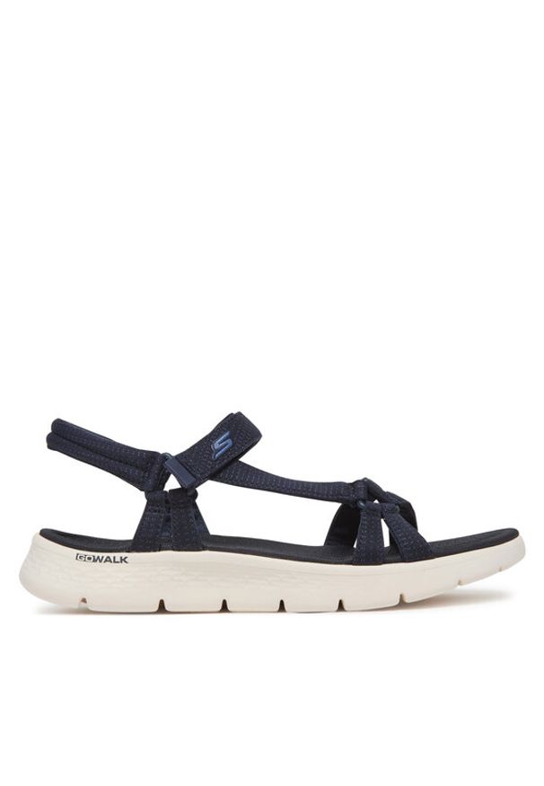 skechers - Skechers Sandały Go Walk Flex Sandal-Sublime 141451/NVY Granatowy. Kolor: niebieski. Materiał: materiał