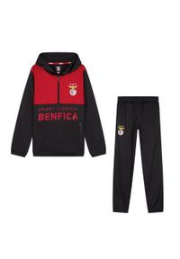 SL BENFICA - Dres piłkarski dziecięcy SL Benfica 23/24. Kolor: czarny. Materiał: dresówka