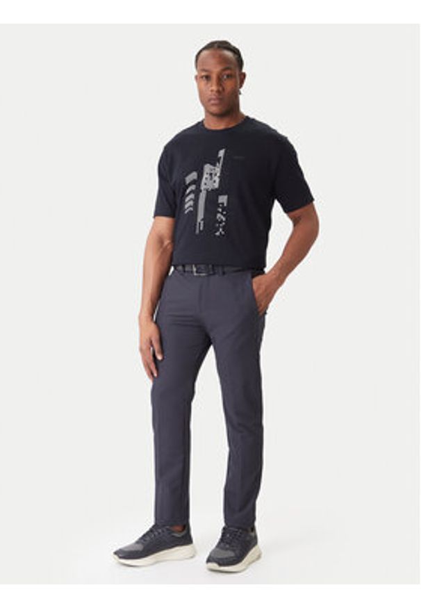 BOSS T-Shirt GRX Zone 50552184 Granatowy Relaxed Fit. Kolor: niebieski. Materiał: bawełna