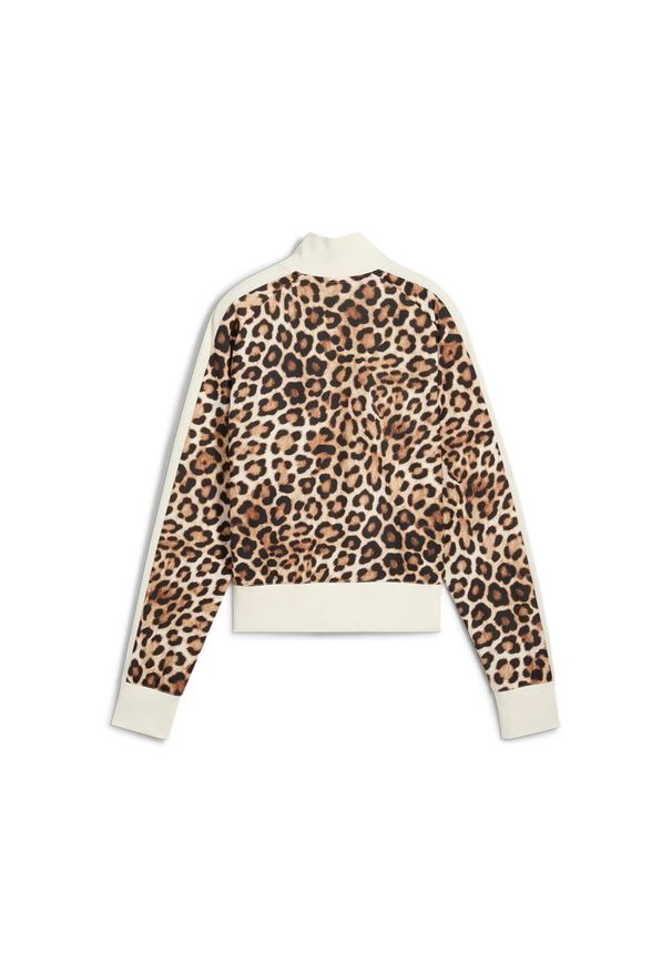 Bluza sportowa damska Puma T7 Leo Luxe Aop. Kolor: beżowy