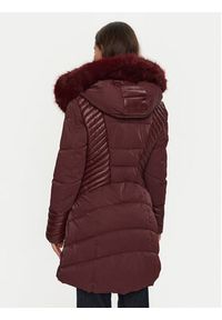 Guess Płaszcz zimowy New Oxana W4BL61 WGLZ0 Bordowy Regular Fit. Kolor: czerwony. Materiał: syntetyk. Sezon: zima