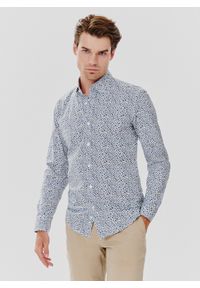 Pako Lorente - PAKO LORENTE – Koszula męska w kwiatki długi rękaw. Okazja: na co dzień. Materiał: elastan, bawełna. Długość rękawa: długi rękaw. Długość: długie. Wzór: kwiaty. Styl: casual #4