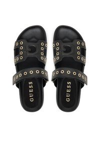 Guess Klapki FLPFAS ELE03 Czarny. Kolor: czarny. Materiał: skóra #4