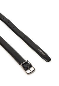 Calvin Klein Pasek Damski Slim Square Buckle Belt 2.0 K60K613235 Czarny. Kolor: czarny. Materiał: skóra