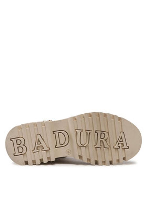 Badura Botki 3040-1 Beżowy. Kolor: beżowy. Materiał: skóra