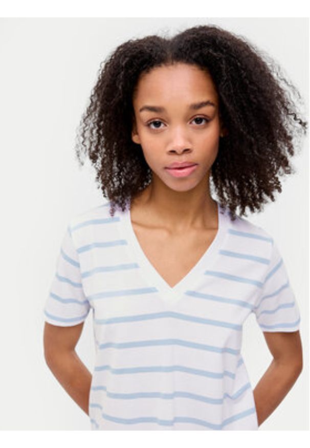 JJXX T-Shirt Annie 12257577 Niebieski Regular Fit. Kolor: niebieski. Materiał: bawełna