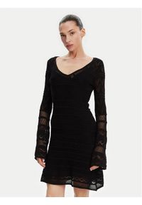 Guess Sukienka dzianinowa W5GK48 Z3E22 Czarny Slim Fit. Kolor: czarny. Materiał: wiskoza #1