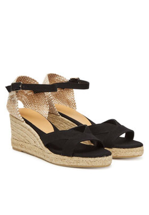 Castañer Espadryle Bruna/6/001 025533 Czarny. Kolor: czarny. Materiał: materiał