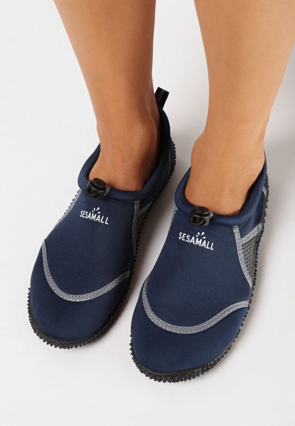Born2be - Granatowe Elastyczne Buty Sportowe do Wody Ralvie. Okazja: na plażę. Kolor: niebieski. Sport: żeglarstwo