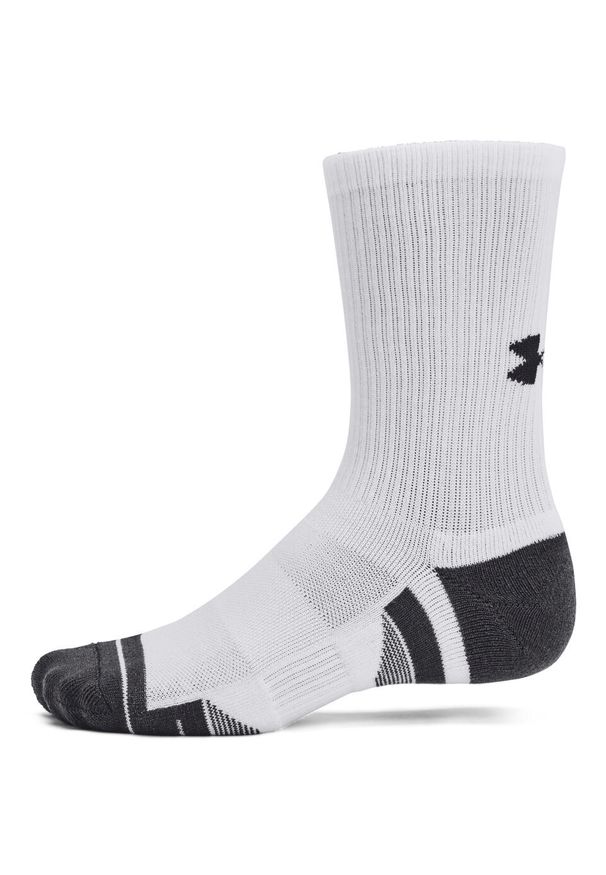 SKARPETY Under Armour Performance Tech 3-Pack Crew Socks, Dla obu płci. Kolor: biały. Materiał: poliester, materiał