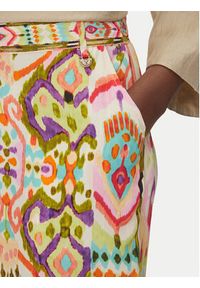 LOLA CASADEMUNT Spodnie materiałowe LS2514017 Kolorowy Relaxed Fit. Materiał: wiskoza. Wzór: kolorowy #4