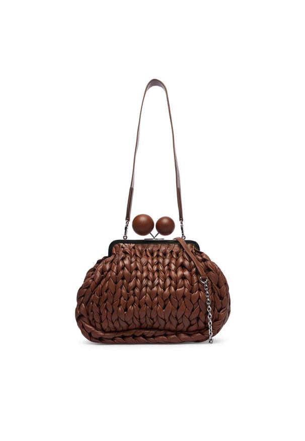 Weekend Max Mara Torebka 2615511055650 Brązowy. Kolor: brązowy. Materiał: skórzane