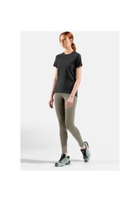 Legginsy damskie Odlo ASCENT MEDIUM SUPPORT Tights. Kolor: zielony. Sport: turystyka piesza