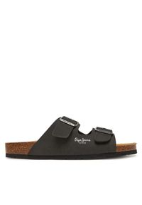 Klapki Pepe Jeans. Kolor: czarny