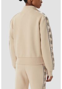 Guess - GUESS Beżowa damska bluza rozpinana z lampasami Britney, Rozmiar S. Okazja: na co dzień. Kolor: beżowy. Styl: elegancki, casual, sportowy #4