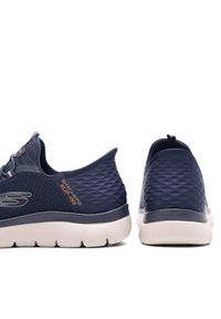 skechers - Skechers Sneakersy SUMMITS SLIP INS 232457 NVY Granatowy. Kolor: niebieski