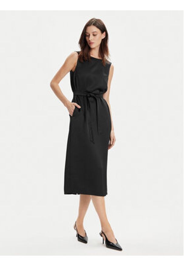 Weekend Max Mara Sukienka codzienna Baiardo 2415221021 Czarny Regular Fit. Okazja: na co dzień. Kolor: czarny. Materiał: syntetyk. Typ sukienki: proste. Styl: casual