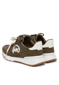 MICHAEL Michael Kors Sneakersy Nova 43T6NOFS2D Khaki. Kolor: brązowy. Materiał: zamsz, skóra #4