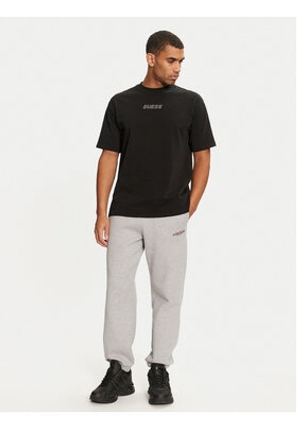 Guess T-Shirt Z4BI00 KCE21 Czarny Regular Fit. Kolor: czarny. Materiał: bawełna