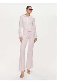 Juicy Couture Spodnie dresowe Heritage Dog JCBBJ223814 Różowy Slim Fit. Kolor: różowy. Materiał: welur #2