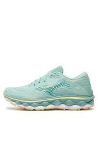 Mizuno Buty do biegania Wave Sky 7 J1GD2302 Turkusowy. Kolor: turkusowy. Model: Mizuno Wave